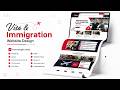 Visa & Immigration Website Design in HTML Bootstrap | Modern Responsive Template 2026