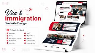Visa & Immigration Website Design in HTML Bootstrap | Modern Responsive Template 2026