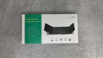 Foldable Bluetooth Keyboard With Touchpad (Three Layer Folding Touchpad Keyboard)