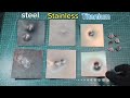 9mm vs. Steel, Stainless, Titanium. Which one’s cooked? 💀"#BallisticTest​#ArmorTesting​#PlateTest
