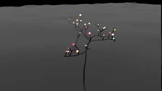 Houdini L-system Tree with light bulbs
