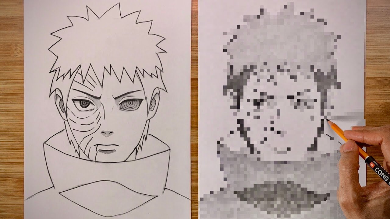 How to draw Tobi (Obito Uchiha) - Naruto - YouTube