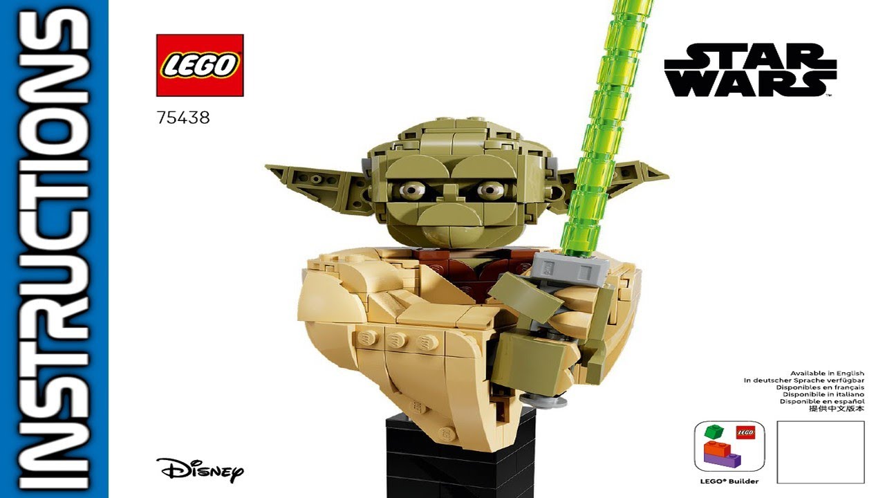 🧱📖LEGO 75438 Yoda Bust Instructions - How to Build!! | Star Wars