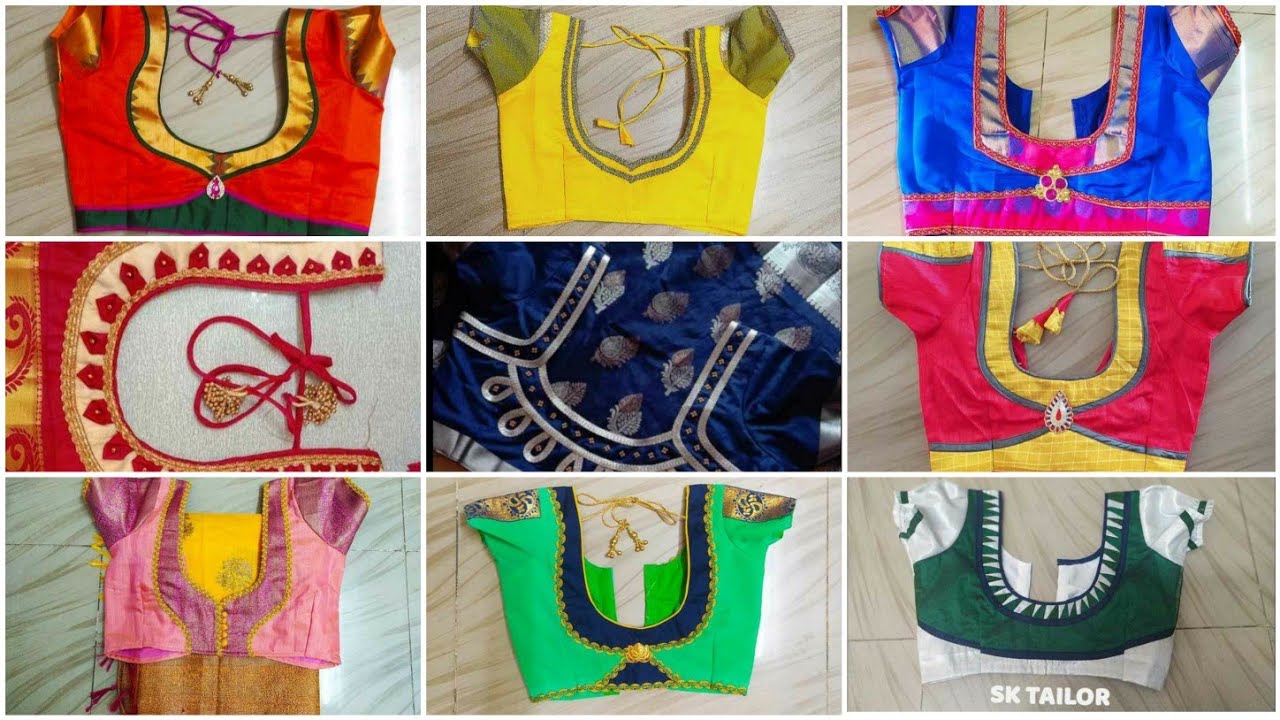 15 PATCH WORK BLOUSE DESIGN | BLOUSE MODELS | SK DESIGNER |