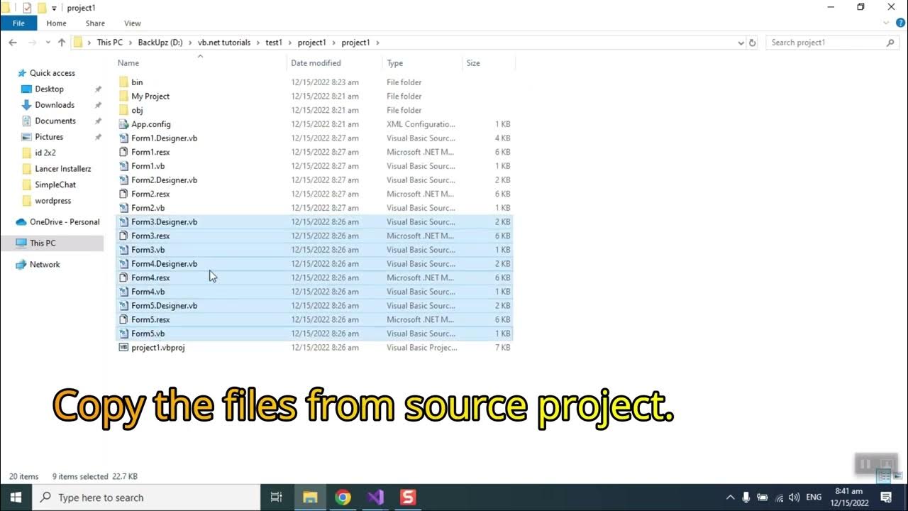 How to copy a form from one project to another. YouTube