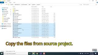 How to copy a form from one project to another.