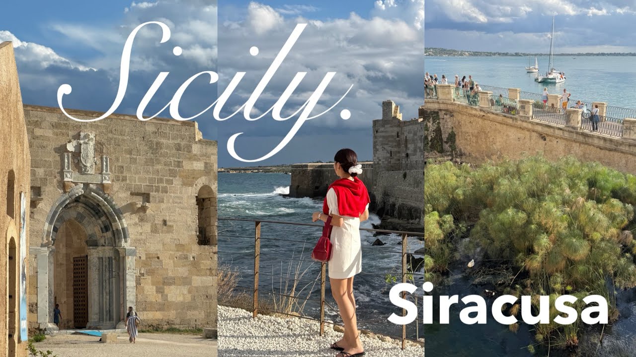 시칠리아 vlog🇮🇹 이탈리아의 숨은 여행지, 낭만적인 시라쿠사🍷 (구글맵 4.9 맛집 링크📎) 오르티지아 섬 숙소 추천🪿