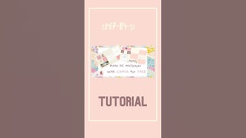 How to make aesthetic PC wallpaper background in Canva