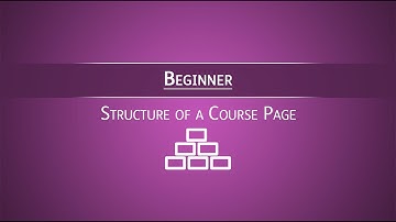 Course Structure | Moodle Beginner