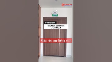 ✅ Mẫu cửa nhựa composite 2 cánh, cửa nhựa giả gỗ cao cấp dùng làm cửa văn phòng, cửa phòng họp