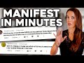 3 super fast manifesting techniques  law of attraction