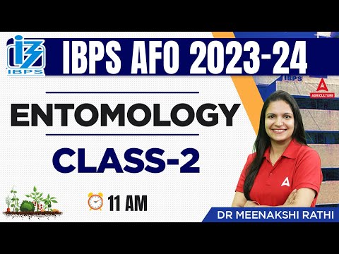 Entomology Lecture - Class 1 for IBPS AFO 2023-24 | By Meenakshi Rathi