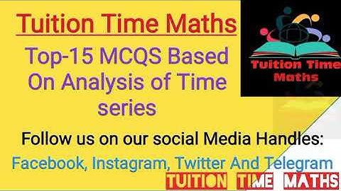 Top 15 MCQs based on Analysis of time series || Analysis of time series Questions for JkSsb account
