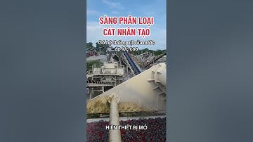Sàng phân loại cát nhân tạo có hệ thống xịt rửa nước áp lực cao