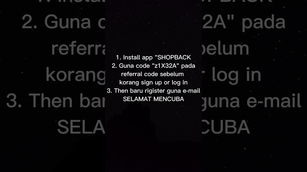 CARA DAPATKAN DUIT DARI SHOPBACK