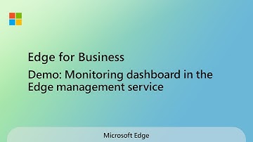 Edge for Business Demo: Monitoring dashboard in the Edge management service