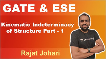 GATE & ESE | Kinematic Indeterminacy of Structure Part - 1 | Civil | Rajat Johari