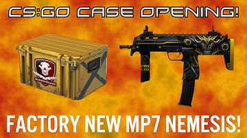 CS:GO | EPIC x15 CS:GO CASE OPENING! |  Factory New MP7 Nemesis!