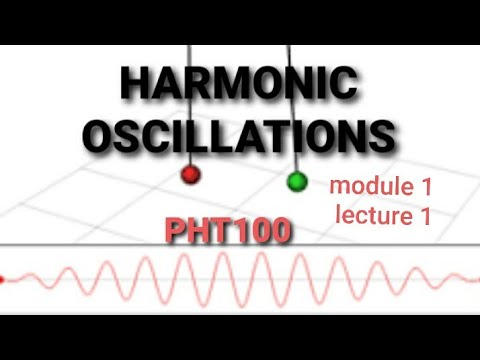 PHT100- engineering physics #harmonic oscillations #module1 #lecture1 ...