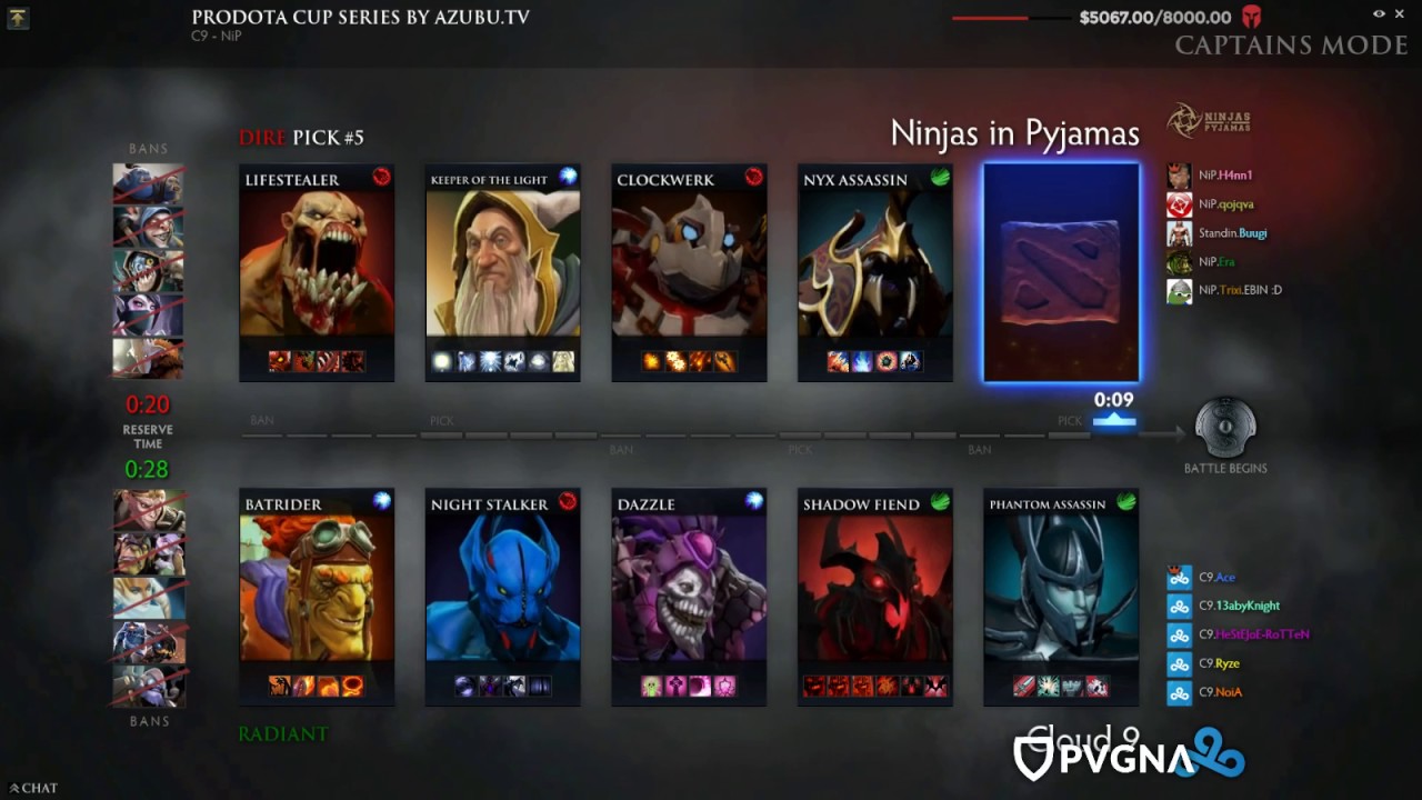Overpower Cup - Cloud 9 vs. Ninjas in Pyjamas Game #1 w/ @MautDota & @TrentPax