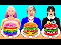 Wednesday vs Grandma Cooking Challenge  Easy Secret Hacks and Gadgets by Fun Challenge