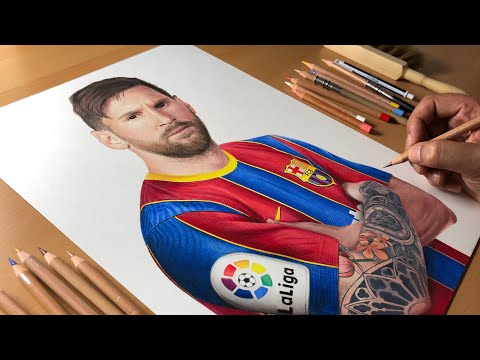 Drawing Lionel Messi - Timelapse | Artology