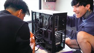 Le Armamos y Regalamos una PC GAMER a un amigo - YANPOL x CRY