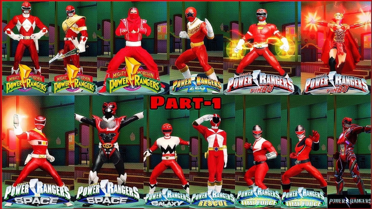 All Red Ranger's Gameplay♥️🔥 {PT-1}#powerrangerlegacywar #powerrangers ...