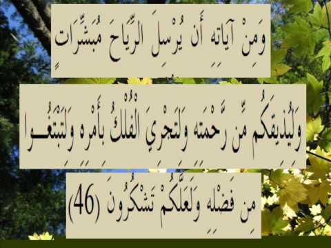 القران الكريم سورة الروم الأية 46 Wmv