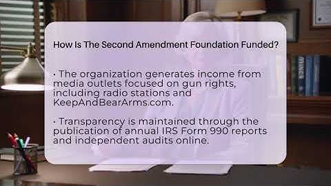 How Is The Second Amendment Foundation Funded? - Learn About Libertarianism