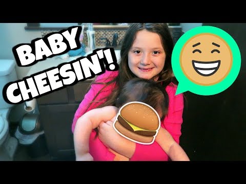 Our 8 Month Old Baby is Turning Into a Cheeseburger!!!!!