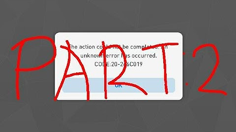 HOW TO FIX CODE 20-266C019 IN PES2018 MOBILE :PART 2