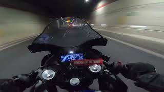 Yamaha YZF-R 125 Highway Fast Riding | Akrapovič NO DB-KILLER