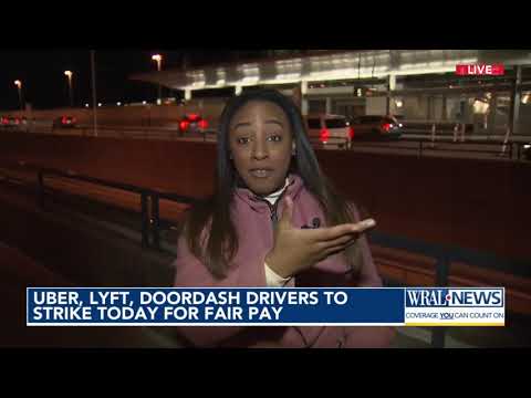 Uber, Lyft, DoorDash drivers striking for fair pay