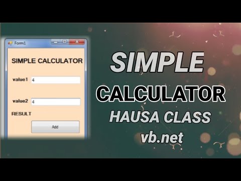 How to create Simple Calculator in VB.net (lesson 4) @ProgrammingKnowledge