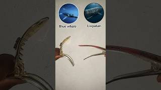 Blue whale and prehistoric Livyatan comparison #seaanimals #shorts