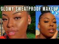 BEST GLOWY SUMMER MAKEUP FOR OILY/DARK SKIN || Sweatproof Makeup || Lexsa Marie