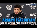 Arman Tsarukyan &#39;Happy&#39; Bobby Green Took Extra Damage, Predicts KO of Islam Makhachev | UFC Austin