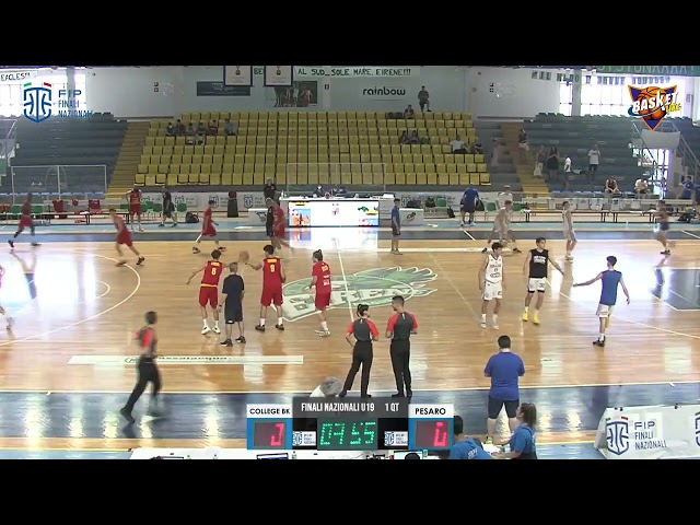 COLLEGE BK BORGOMANERO vs VICTORIA LIBERTAS PESARO (Finali Nazionali UNDER 19 M - GIRONE C - gara 1)