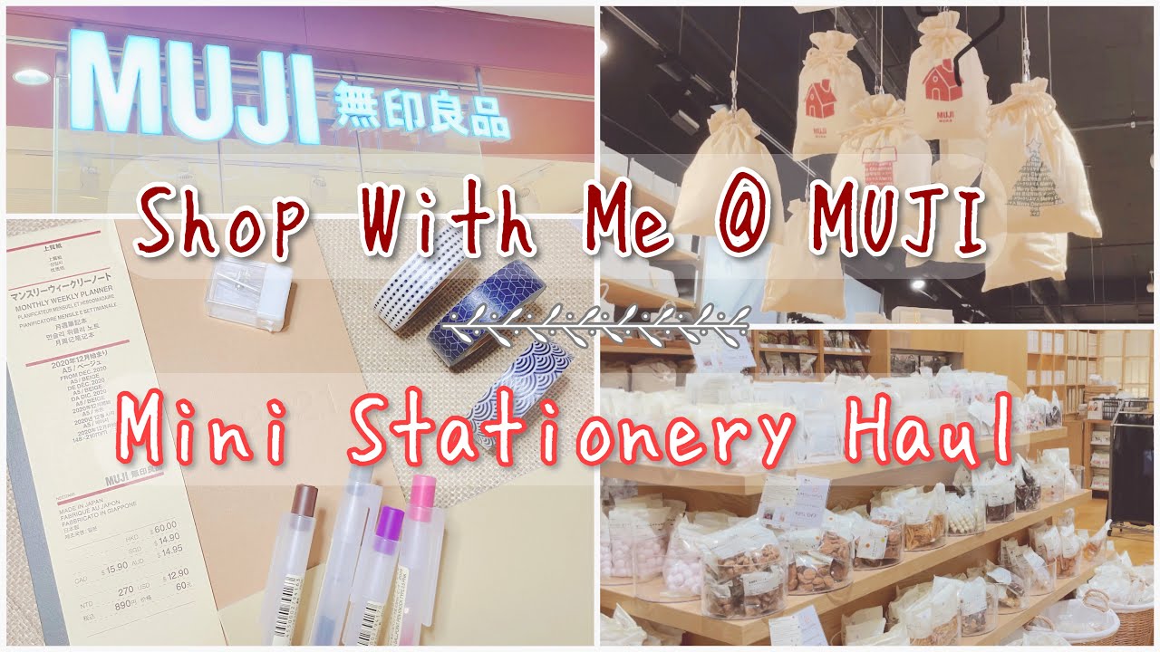 Shop With Me Mini MUJI Stationery Haul 2020 Vivo City Singapore YouTube