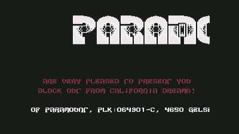 Paramount (P) & Alpha Flight (AFL) Intro 1 ! Commodore 64 (C64)