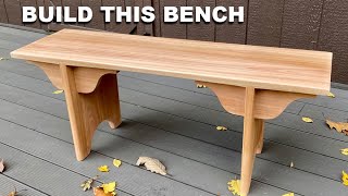 How to Build a Wooden Bench  Shaker Bench Reproduction