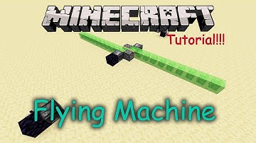 Minecraft: Very Simple Flying Machine Tutorial: All editions