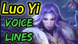 Luo Yi voice lines and quotes \ Dialogues with English Subtitles | Mobile Legends