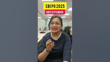 SBI PO 2025 Online Form Filling Date Extended 🗓️