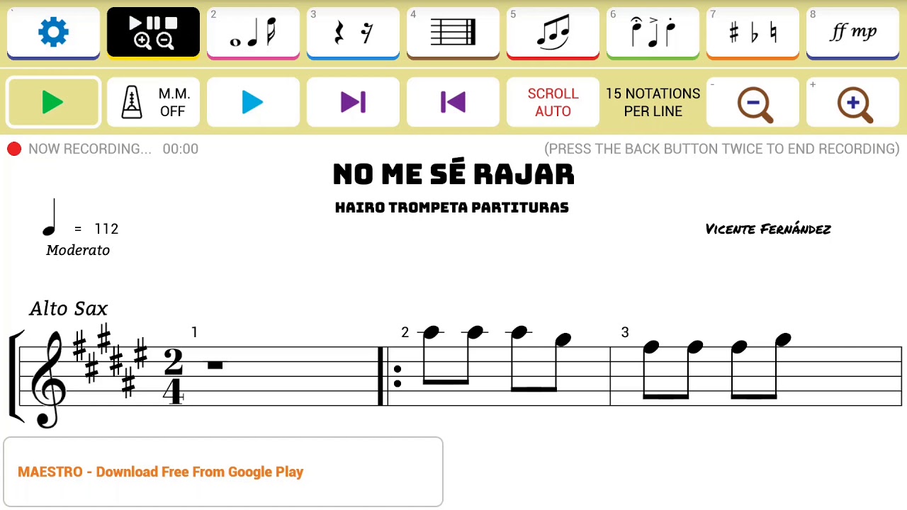 Sa Rajar No me se rajar/Vicente Fernández/Saxo-Alto - YouTube