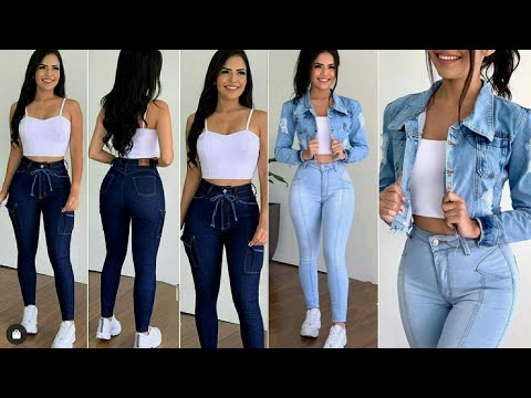 Video: Cómo usar jeans de cintura alta (con imágenes)