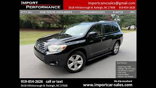 2008 Toyota Highlander Limited 2008 Toyota Highlander Limited