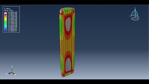 Simulation Ultra-high-Performance circular short CFST column in Abaqus under compression test
