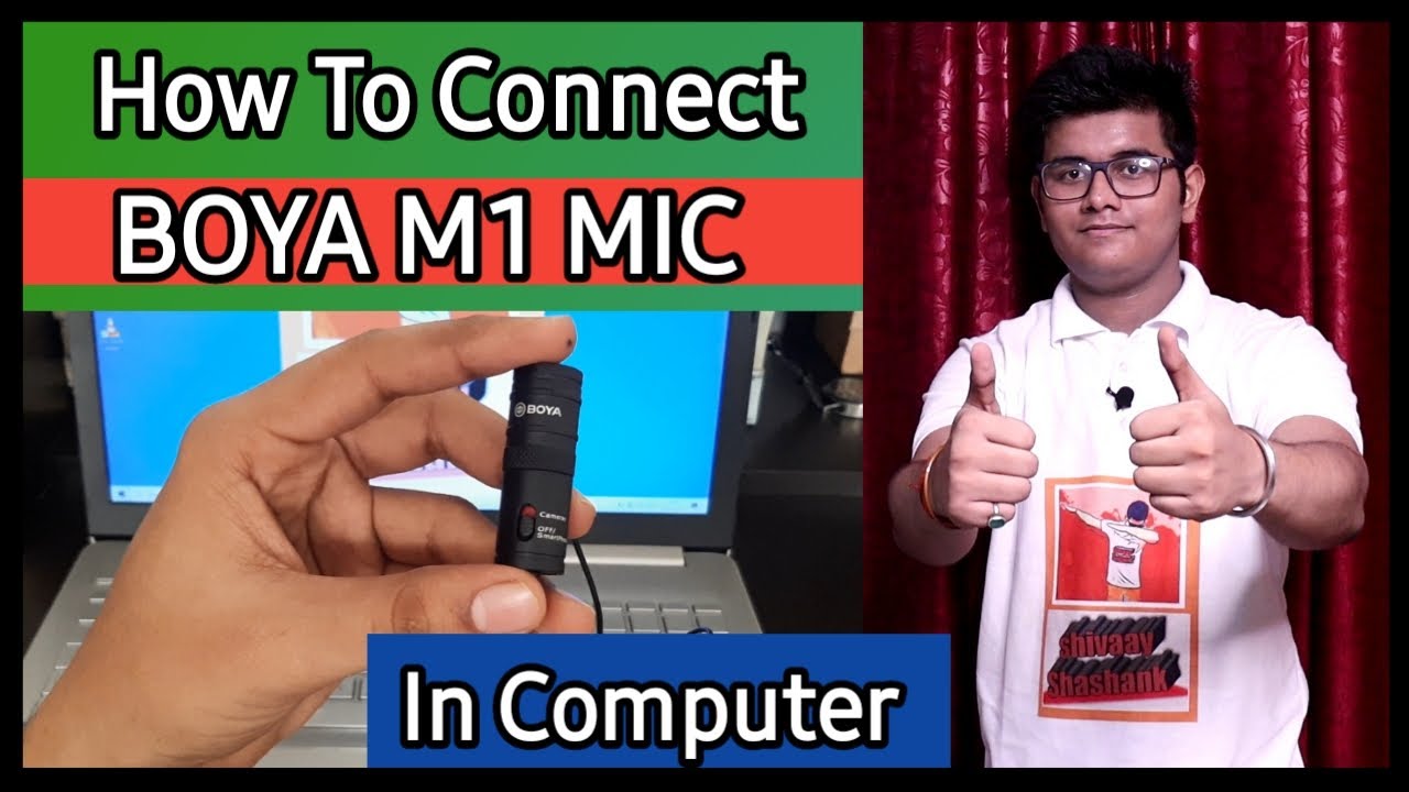 How To Connect Boya Mic To Computer Boya Mic kaise use kare Boya
